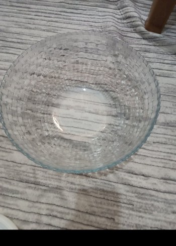 Şeffaf Örgü Desenli Cam Kase - Görsel 3