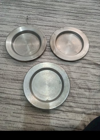 Gri paslanmaz künefe tabağı Seti 3'lü - Görsel 3