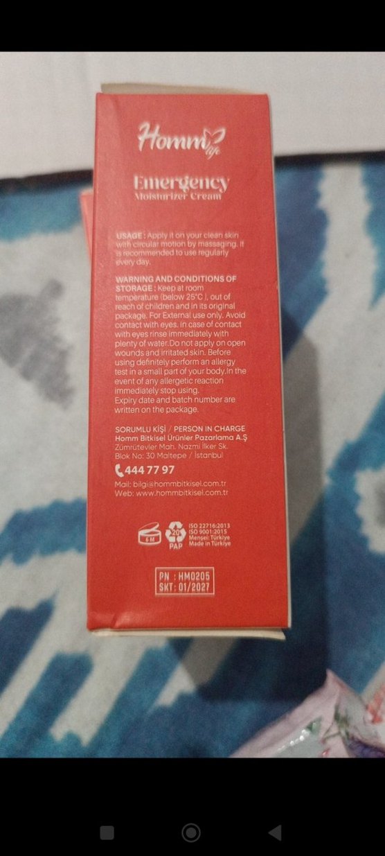homm bitkisel Acil Durum Kremi - Görsel 4