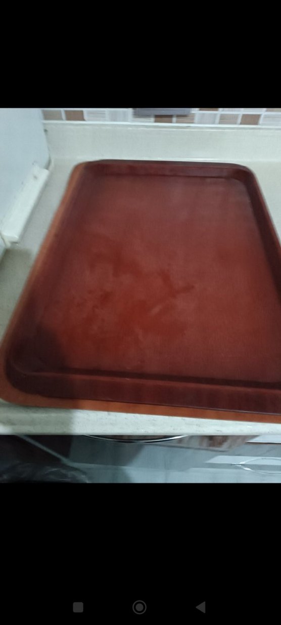 Kahverengi Parlak Ahşap Tepsi - Görsel 3