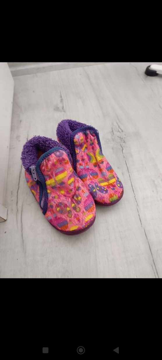 Kız Çocuk Renkli Batik Desenli Sıcak Ev Terliği - Görsel 5