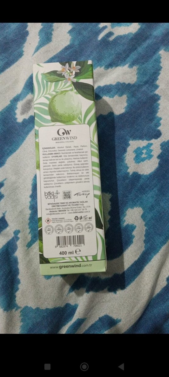 Greenwind Limon Lime Kolonya 80° - Görsel 4