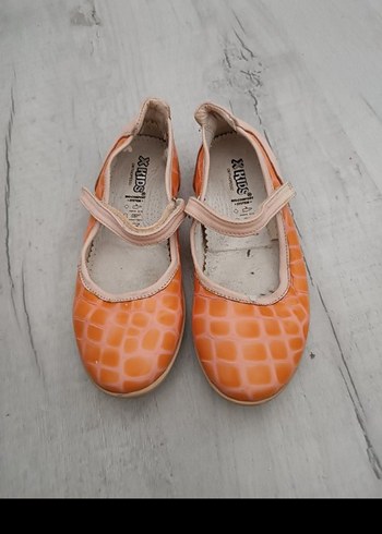 Turuncu Yılan Desenli Kız Babet - Görsel 2