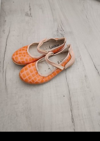 Turuncu Yılan Desenli Kız Babet - Görsel 4