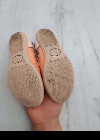 Turuncu Yılan Desenli Kız Babet - Görsel 6