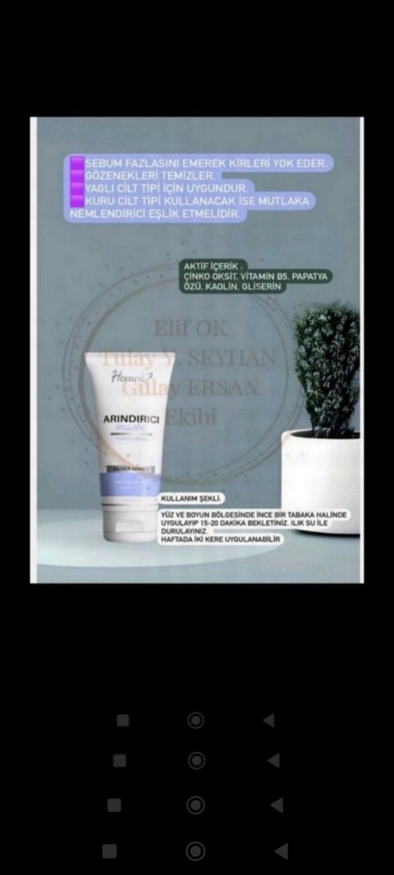 homm bitkisel Arındırıcı Maske 100 ml - Görsel 4