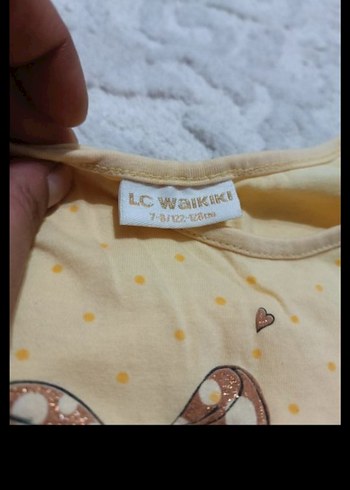 Kız Çocuk Bej Renkli Fırfırlı Tişört - Görsel 3