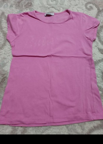 Kız Çocuk Pembe Kısa Kollu Tişört - Görsel 9
