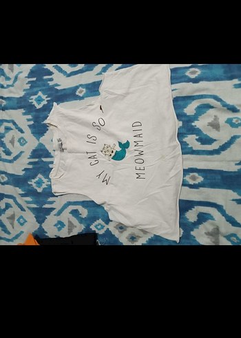 Kız Çocuk Beyaz Baskılı Straplez Tişört - Görsel 3