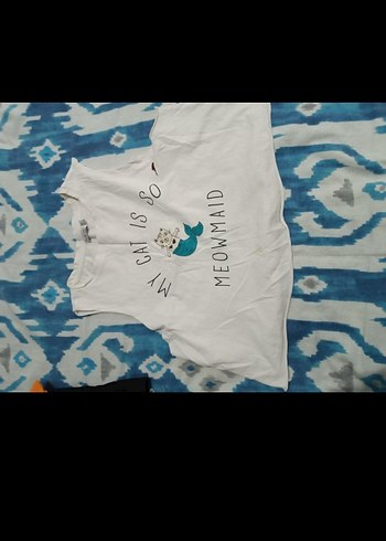 Kız Çocuk Beyaz Baskılı Straplez Tişört - Görsel 4