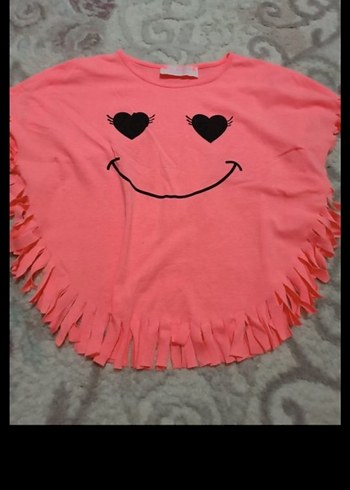 Pembe Kız Çocuk Kısa Kollu Tişört - Görsel 2