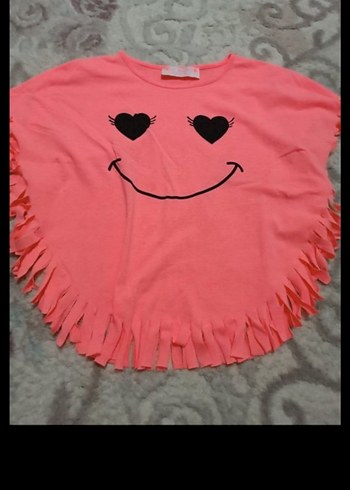 Pembe Kız Çocuk Kısa Kollu Tişört - Görsel 5