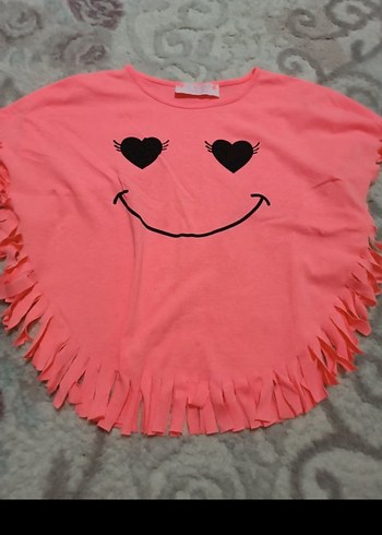 Pembe Kız Çocuk Kısa Kollu Tişört - Görsel 7