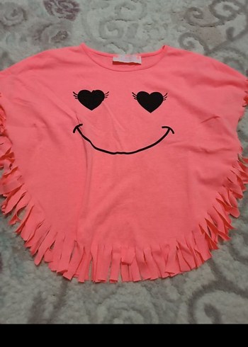 Pembe Kız Çocuk Kısa Kollu Tişört - Görsel 8