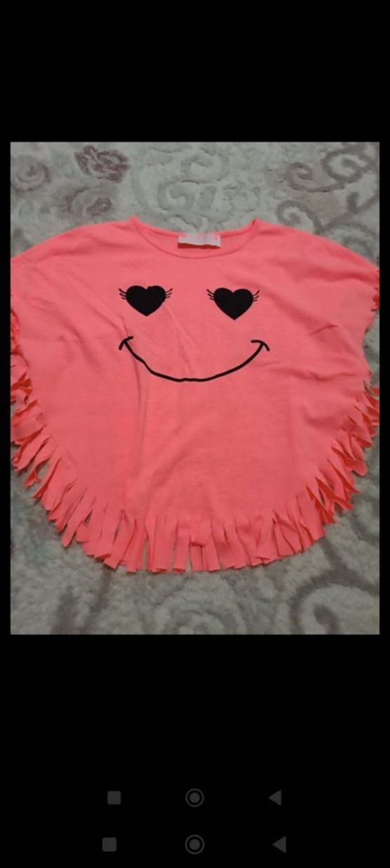 Pembe Kız Çocuk Kısa Kollu Tişört - Görsel 2