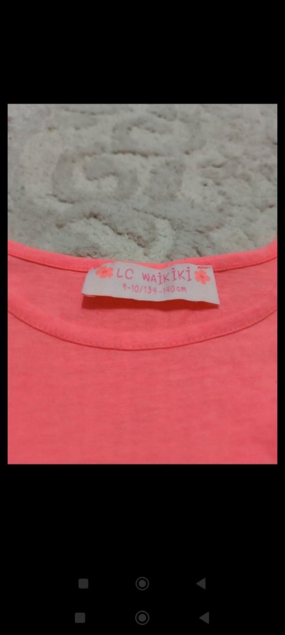 Pembe Kız Çocuk Kısa Kollu Tişört - Görsel 3