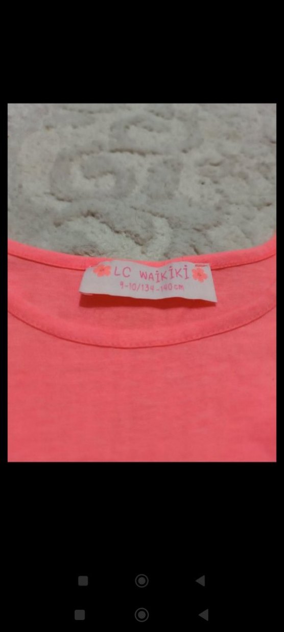 Pembe Kız Çocuk Kısa Kollu Tişört - Görsel 4