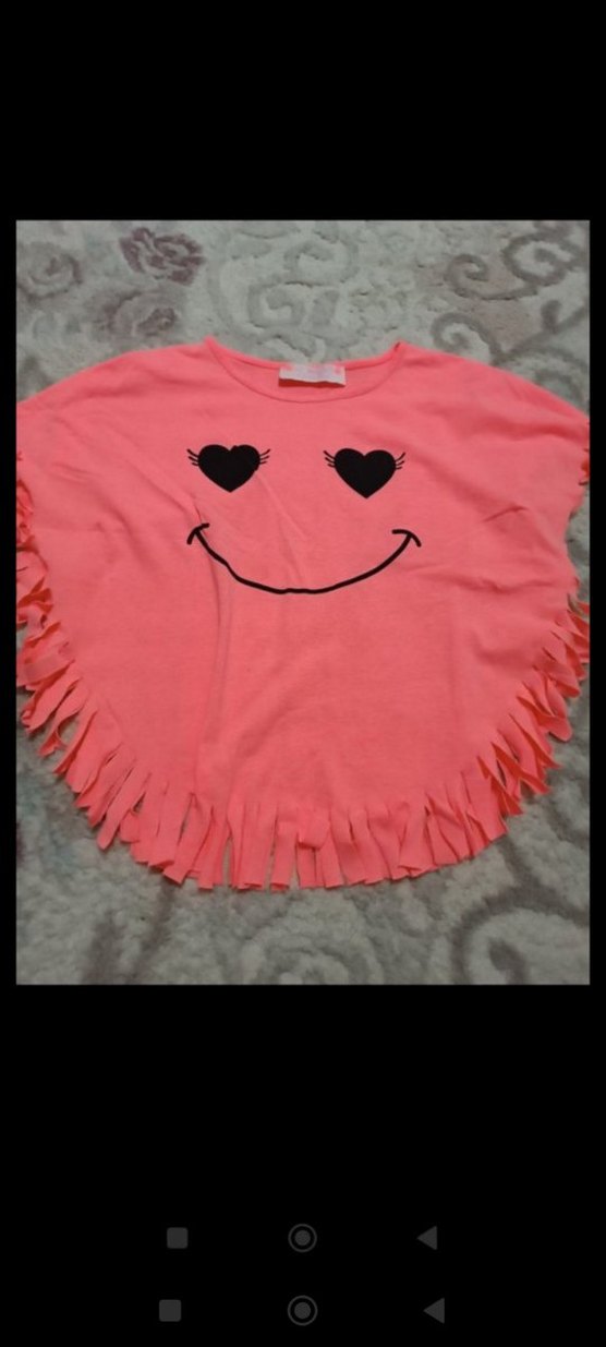 Pembe Kız Çocuk Kısa Kollu Tişört - Görsel 5