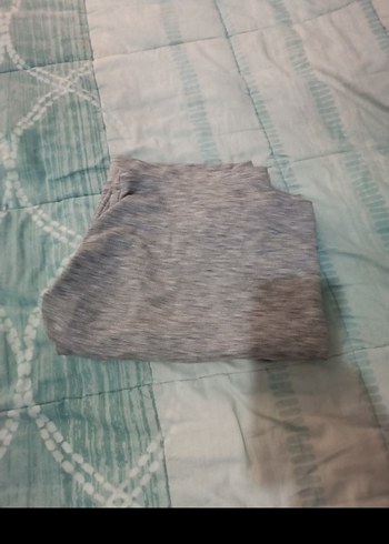 Gri kadın Rahat Kesim Kısa Şort - Görsel 5