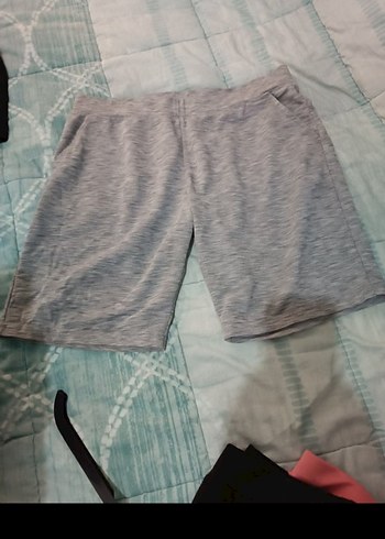 Gri kadın Rahat Kesim Kısa Şort - Görsel 3