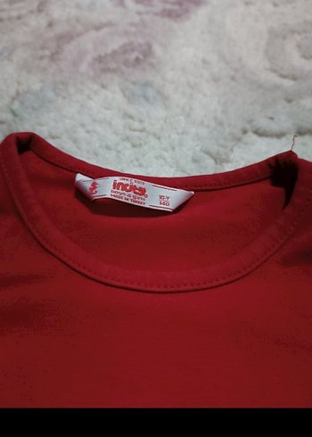 Kız Çocuk Kırmızı Uzun Kollu Pul İşlemeli Sweatshirt - Görsel 6