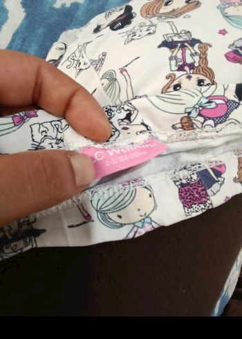 Kız Çocuk Çok Renkli Baskılı Tayt - Görsel 6