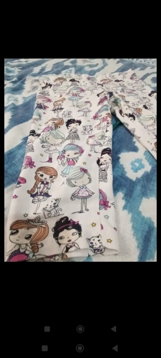 Kız Çocuk Çok Renkli Baskılı Tayt - Görsel 3