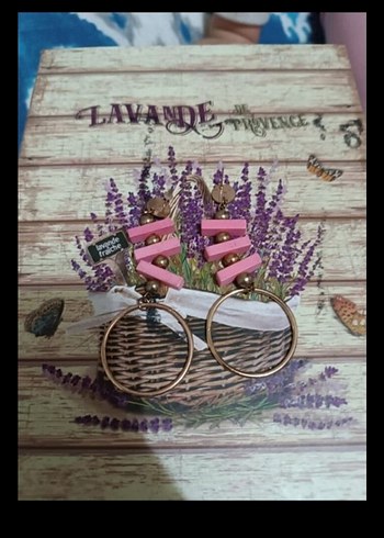Pembe Boncuklu Bohem Mini Küpe