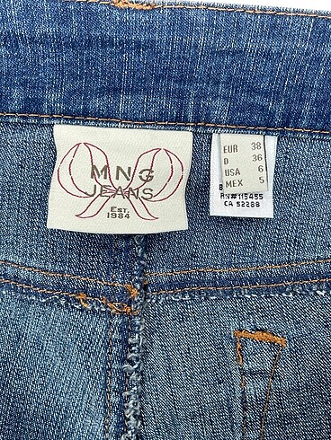 38 Beden mavi Renk Mango Jean / Kot %70 İndirimli.