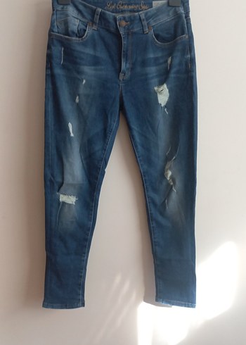 Loft Mavi Yikamali Dar Kesim Jean
