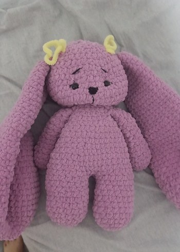 Mor Pastel Peluş Tavşan Oyuncak
