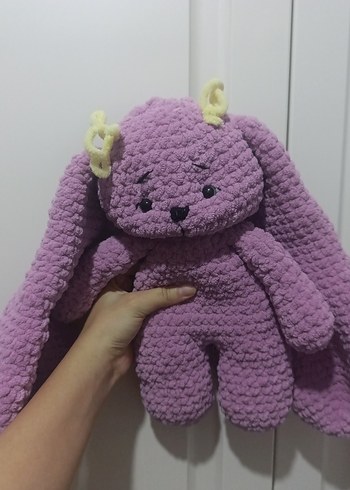 Diğer Mor Pastel Peluş Tavşan Oyuncak