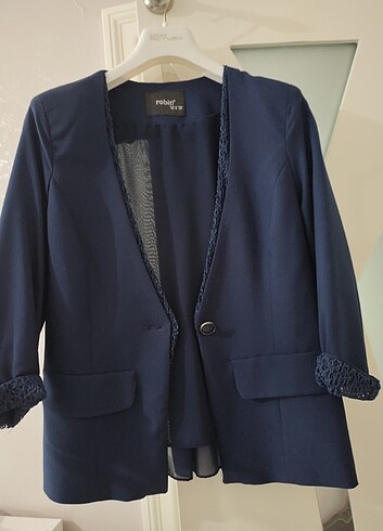 Robin Lacivert blazer ceket