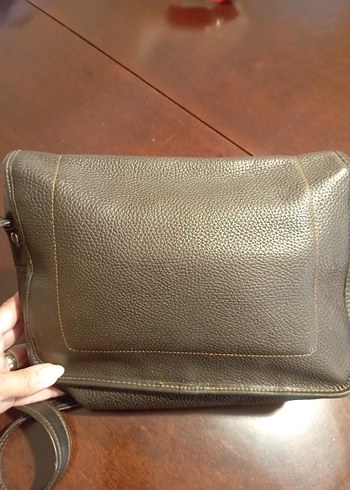 Beden Samsonite Kahverengi Deri Tokalı Kadın Vintage Çanta