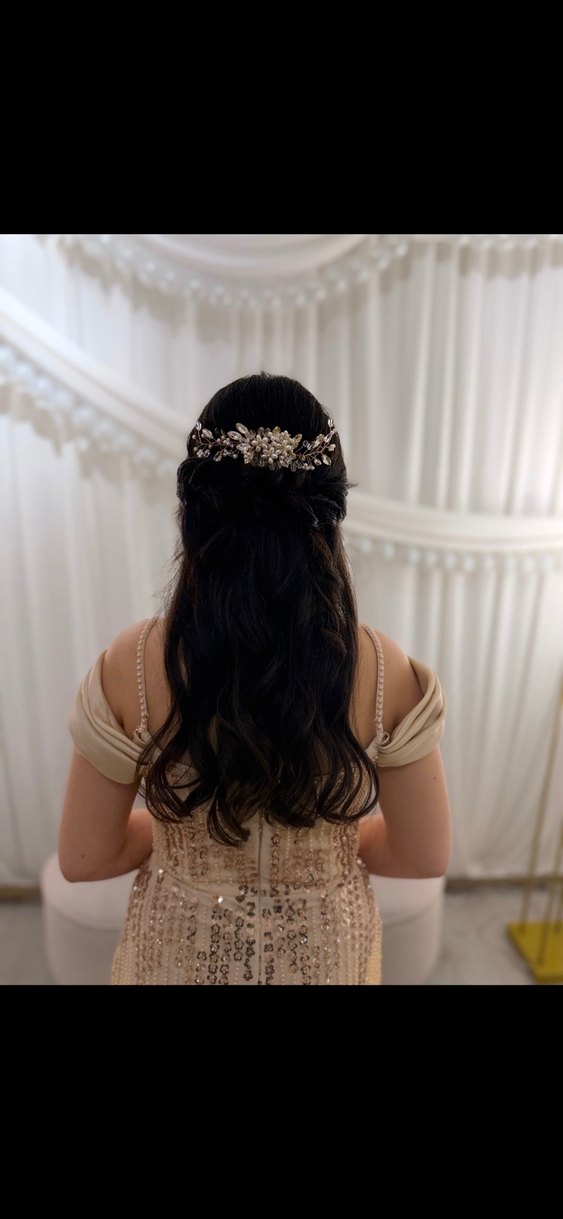 Bej Drapeli Uzun Abiye- Nişan Elbise - Görsel 5