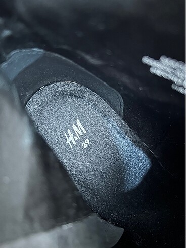 39 Beden H&M Siyah Topuklu Bot