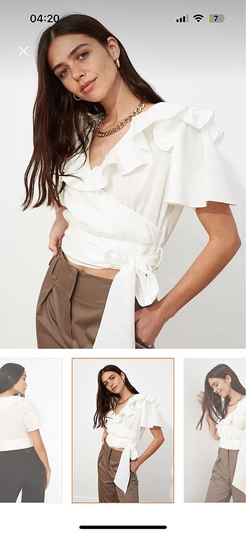 Zara Bağlama detaylı bluz