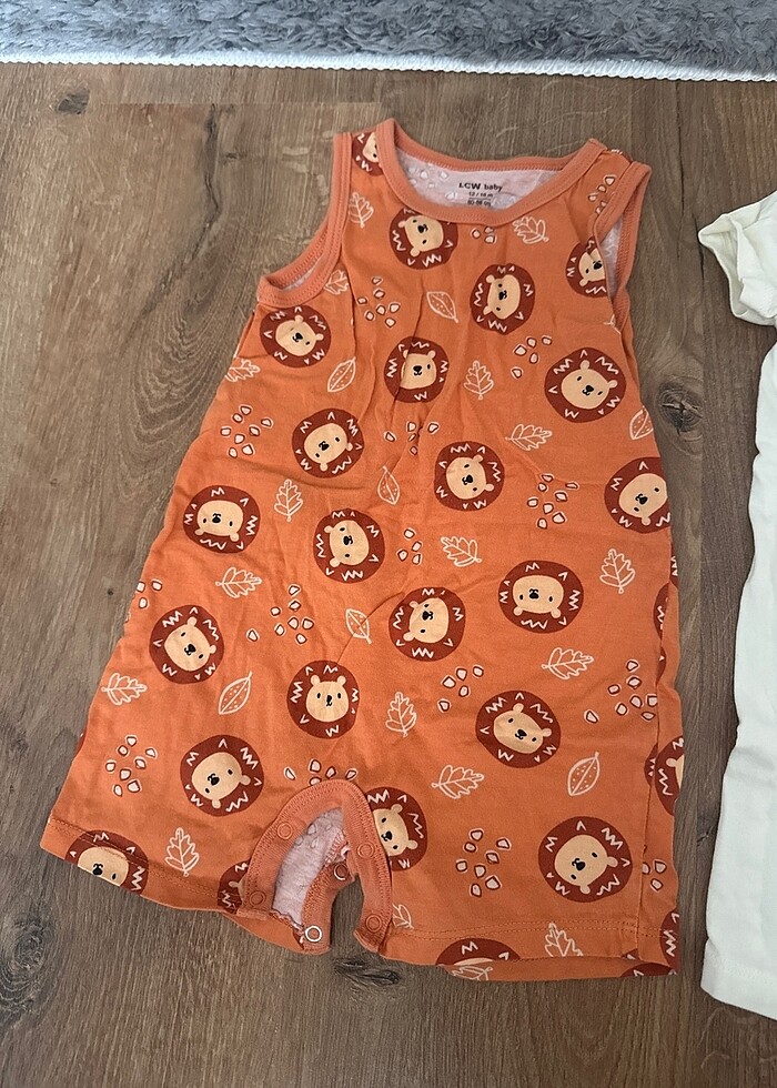 3 adet 12-18 ay yazlık tulum - Görsel 4