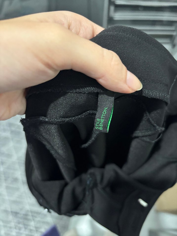 Siyah Kadın Midi Cigarette Pantolon - Görsel 3