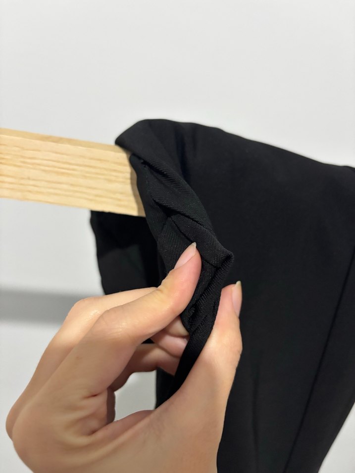 Siyah Kadın Midi Cigarette Pantolon - Görsel 2