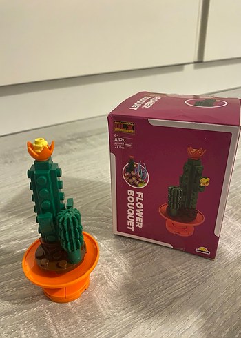 Renkli Lego Çiçek Buketi Seti