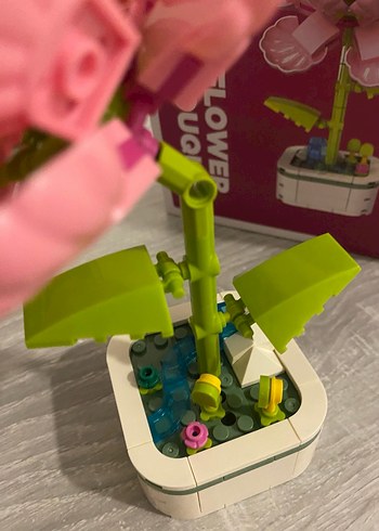  Beden Renk Pembe Pastel Lego Çiçek Buketi