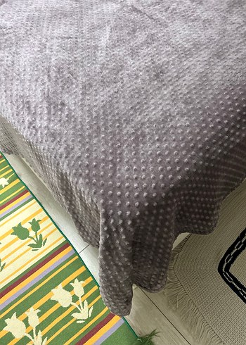 Lila Batik Desenli Yatak Örtüsü - Görsel 2