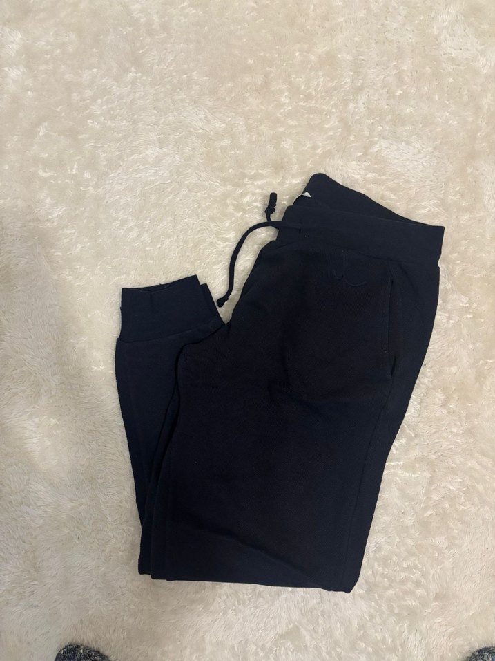 Siyah Baskılı Erkek Bol Kesim Eşofman Altı - Görsel 2