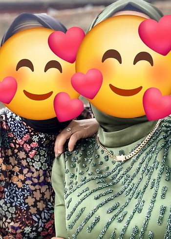 Yeşil tesettür abiye - Görsel 4