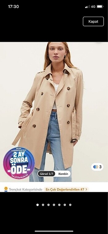 Stradivarius trençkot