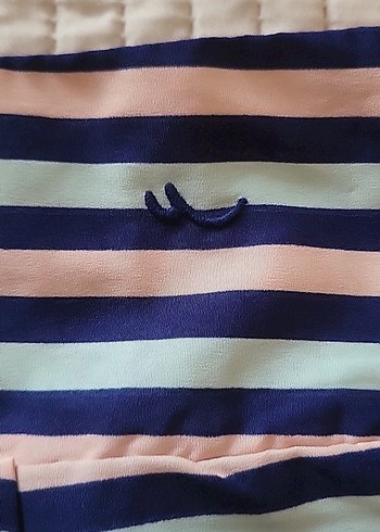 LTB Ltb marka Çizgili Pilili Mini Etek