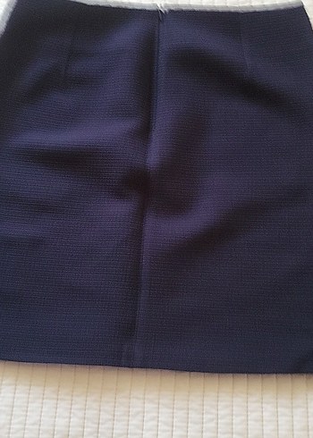 Koton Koton marka Düğmeli Lacivert Kadın Mini Etek