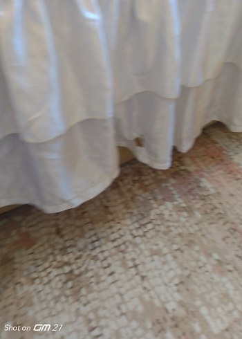 İşlemeli Beyaz Yatak Örtüsü - Görsel 12