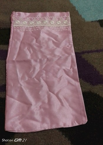 Pembe Nakışlı Yastık Kılıfı bebek - Görsel 4